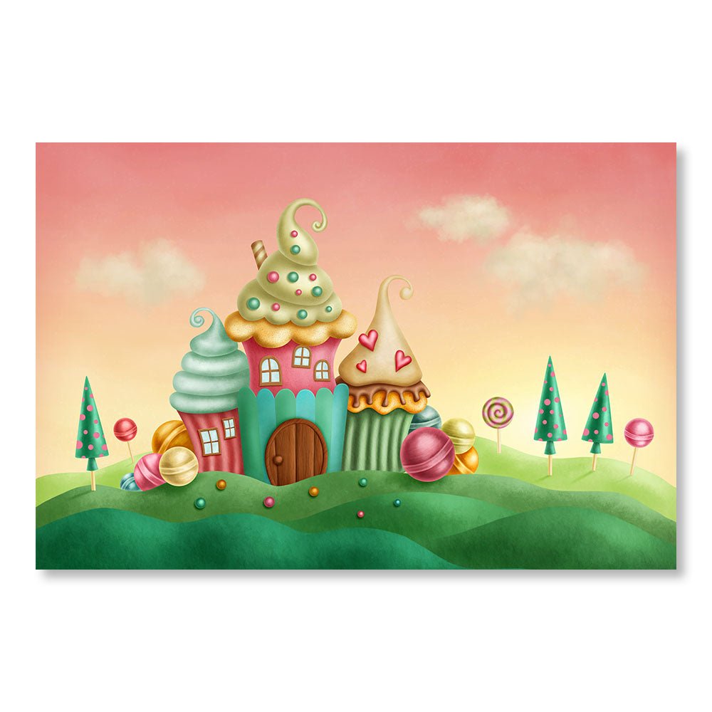 Modern Design Wall Decoration Painting DST0018 - Candy house - Decorative painting for children - Printadeco