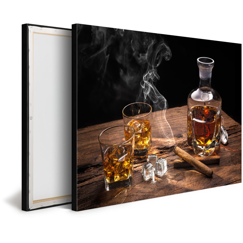 Tableau Moderne pas cher DST0032 - Whisky et Cigare