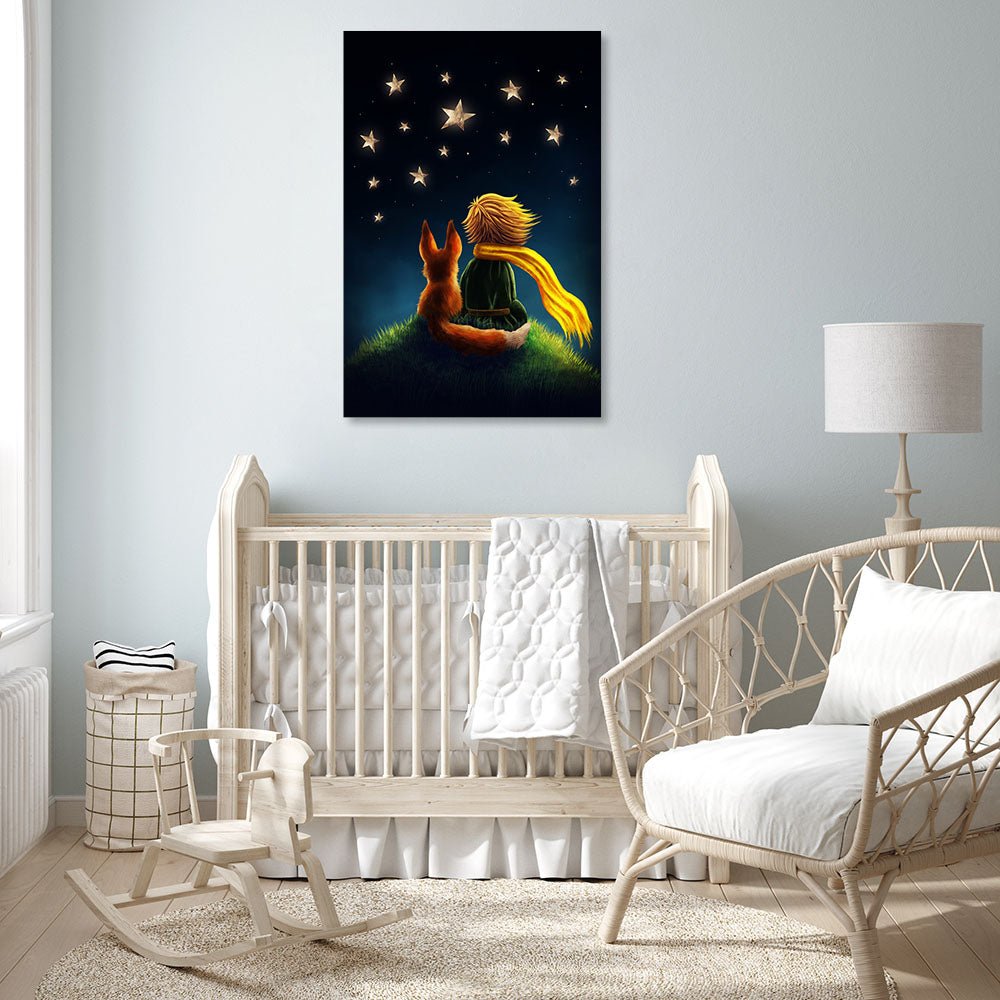 Red Barrel Studio® Le Petit Prince Little Boy With Fox On Metal Painting
