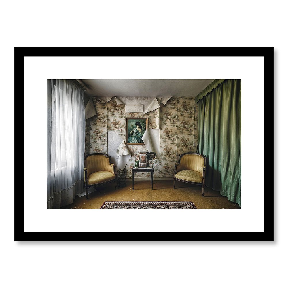Décoration Murale Moderne SBL0157 - Salon de thé dans un château abandonné  en France - Tableau déco Décadence Urbex - Printadeco – Printadeco-SAS